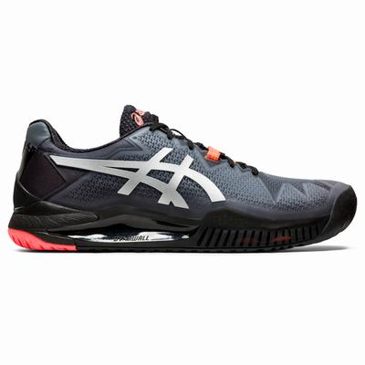 Férfi Asics Gel-Resolution 8 L.E. Teniszcipő AS7392618 Fekete/Narancssárga Piros